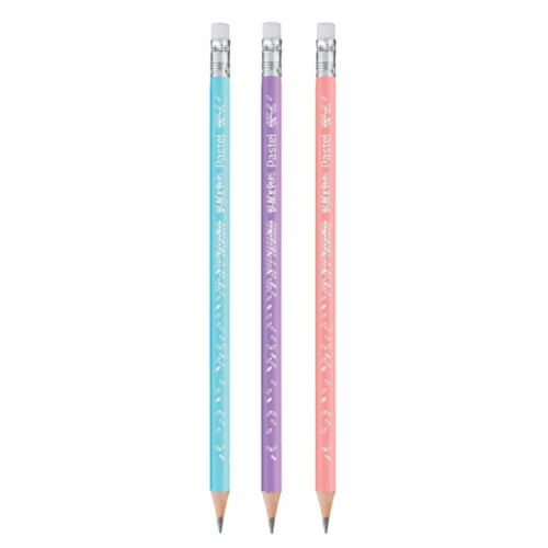 CRAYON NOIR HB + GOMME PASTEL MAPED