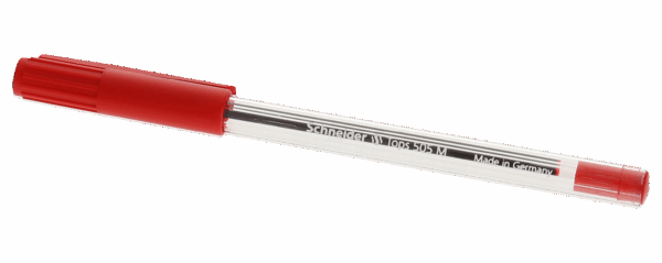 STYLO A BILLE SCHNEIDER ROUGE
