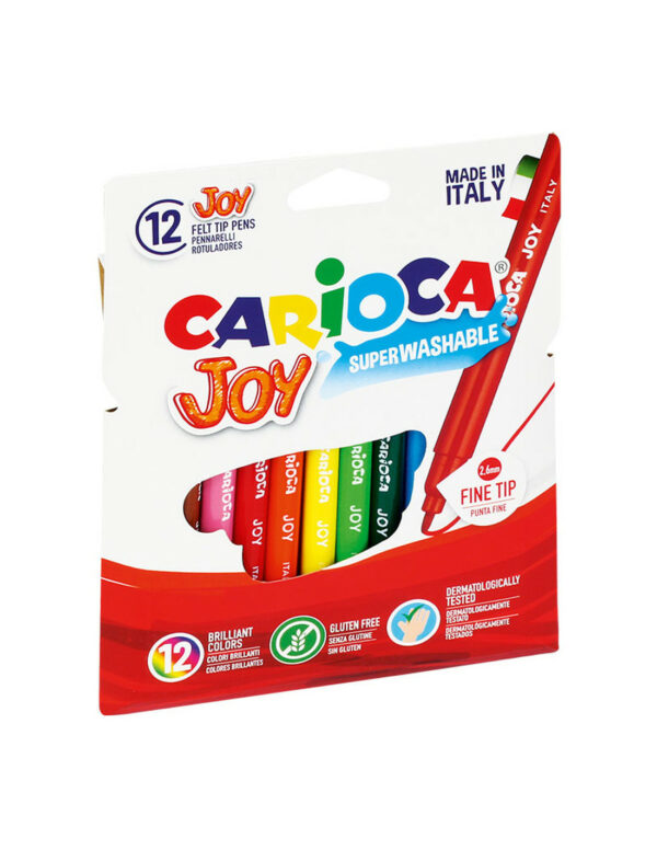 set-de-12-feutres-ulta-lavables-carioca-joy POCH FEUTRE DE 6 JOY CARIOCA